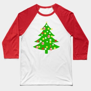 Christmas Tree with Poms Baseball T-Shirt